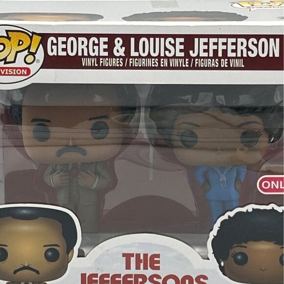 Funko Pop! George & Louise Jefferson 1970s Black TV Jeffersons Figures 2 Pack - Picture 2 of 6